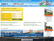 Tablet Screenshot of chorvatskoubytovanie.net