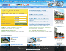Tablet Screenshot of chorvatskoubytovanie.org